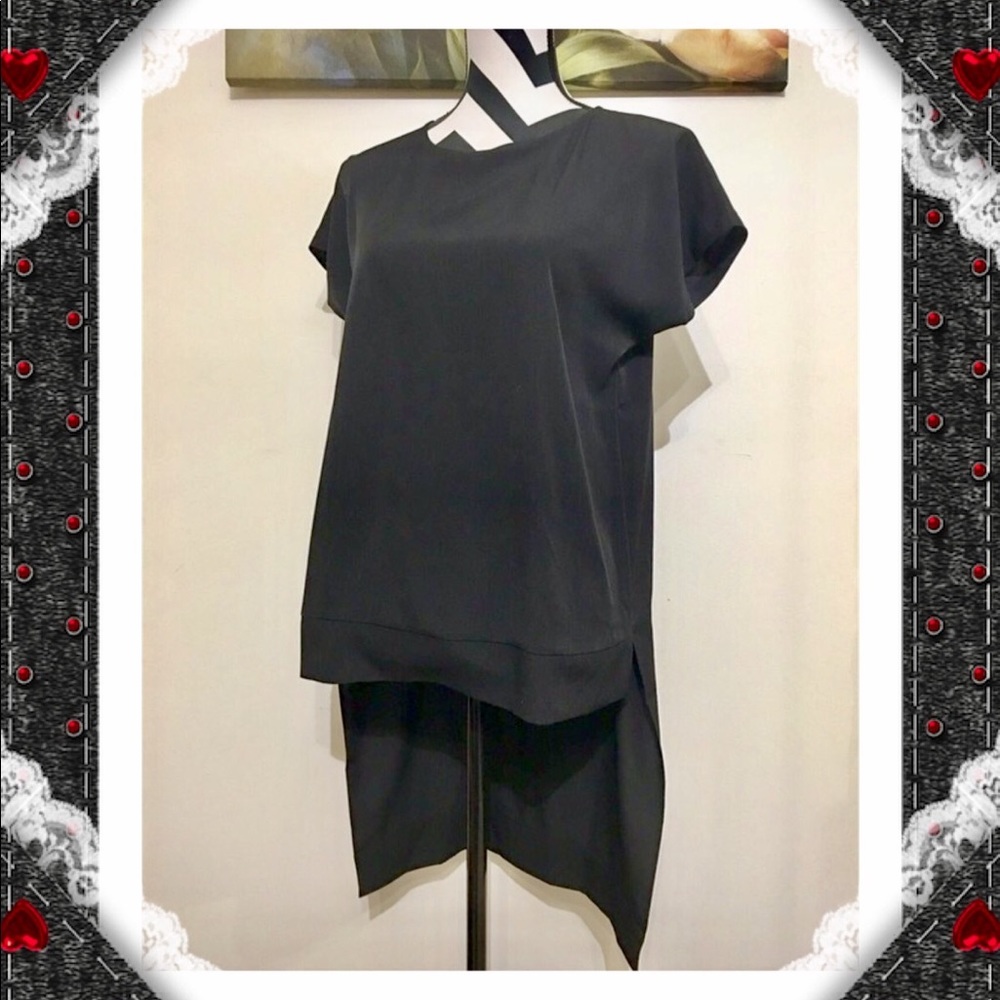 The Limited Hi-Low Black Blouse